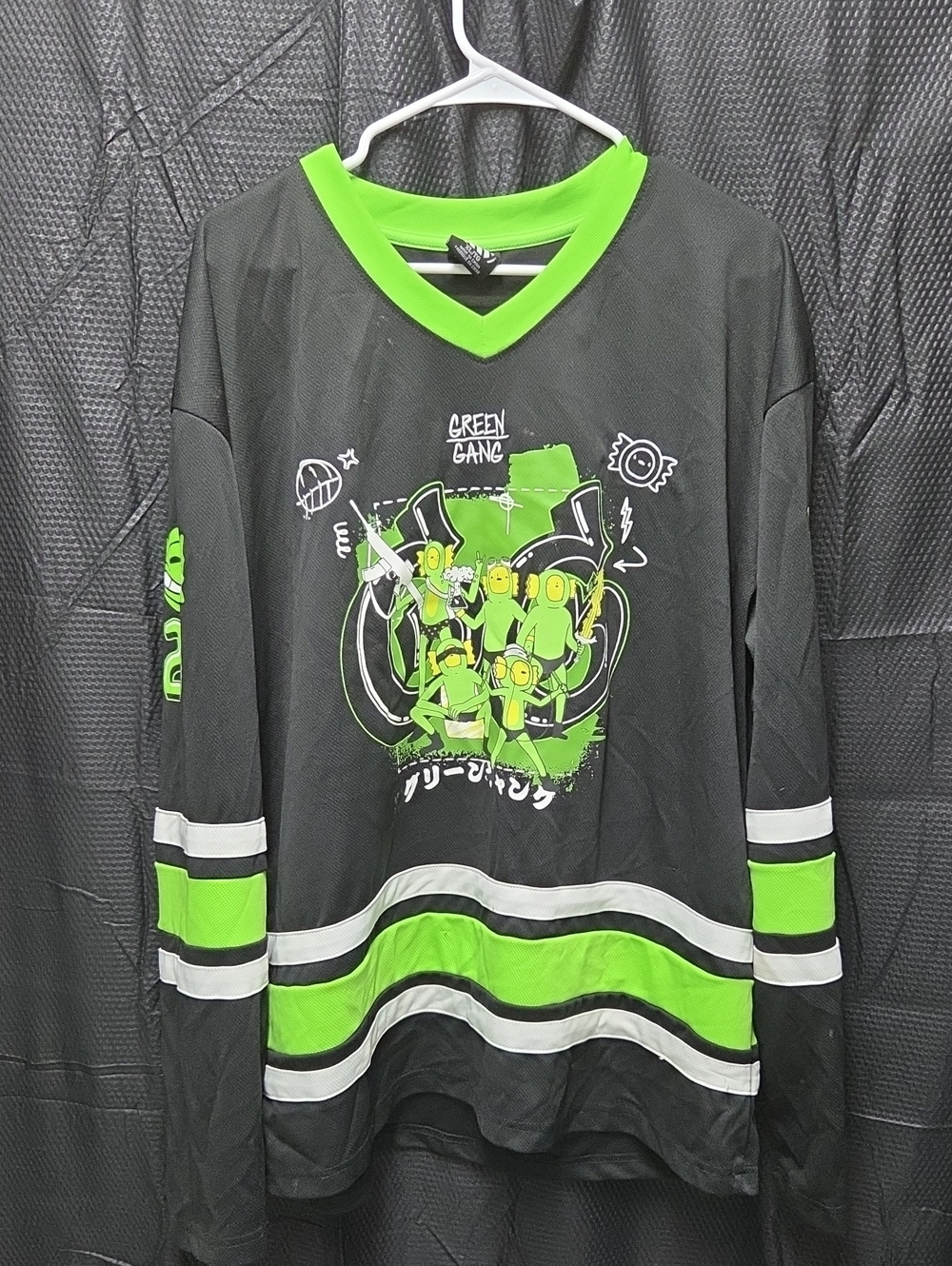 The Boys Club Black & Neon Green 'Green Gang' Hockey Jersey